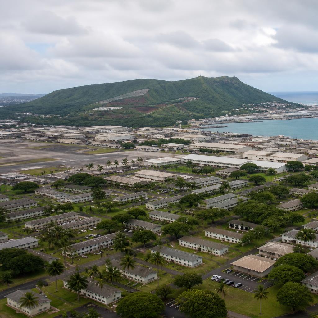 Underground fuel storage tunnels at the Red Hill Bulk Fuel Storage Facility near Pearl Harbor, Hawaii.